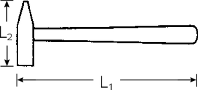 Çekiç farkëtari Stahlwille 10961, 500 g, dorezë druri hickory, gri