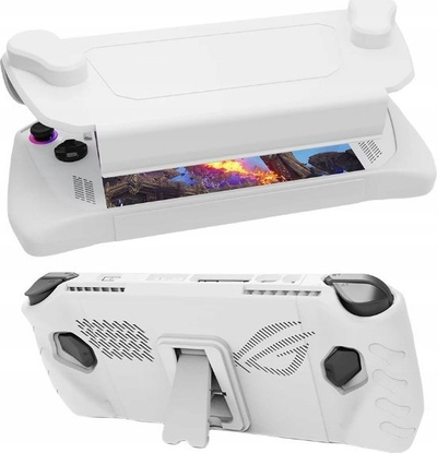 Mbulesë 2 në 1 për konzolë JYS për Asus ROG Ally JYS RA005 V2 V3, me kapak përpara dhe prapa, e bardhë