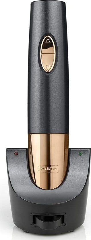 Hapës i shisheve vere Cuisinart CWO50E, elektrik pa kabllo, me stacion karikimi, i zi