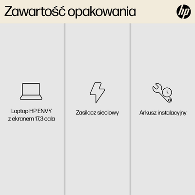 Laptop HP ENVY, 17.3", Intel Core i5 13500H, 16GB RAM, 512GB SSD, i argjendtë