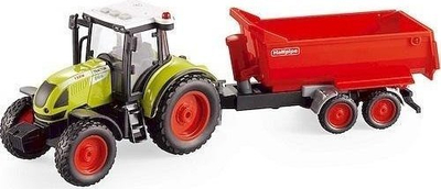 Lodër traktor Smily Play Talking Tractor, me rimorkio, me drita edhe zëra, shumëngjyrëshe
