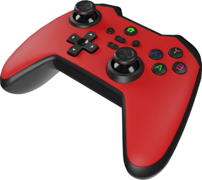 Gamepad wireless Genesis MANGAN 400, Bluetooth, me bateri 15 orë, i kuq