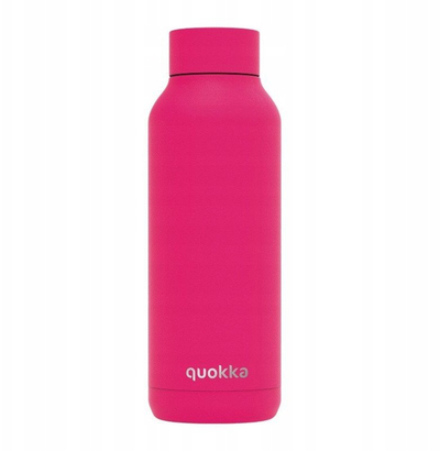 Метална термичка шише Quokka SOLID, 510ml, розова Raspberry