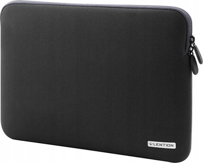 Mbështjellës laptopi Lention, neopren, 13", i zi