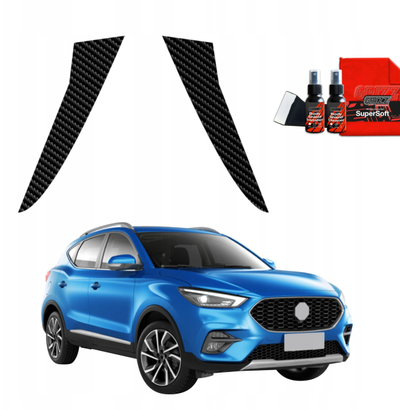 Film mbrojtës shtyllash GrizzGlass BodyShield Carbon për MG ZS Classic 2019-2025, set 2 copë, karbon i zi