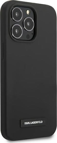 Futrollë telefoni Karl Lagerfeld KLHCP13XSLMP1K, për iPhone 13 Pro Max 6.7", silikon, e zezë