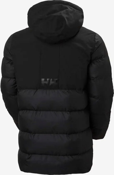 Xhaketë Helly Hansen Active Puffy Long për burra, e gjatë, me kapuç, e zezë