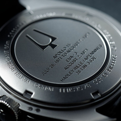 Prë dore për meshkuj Bulova Special Edition Lunar Pilot , e zezë