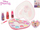 Set lojë kozmetike Disney Princess Heart, 15 ngjyra, për kalamaj, rozë