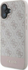 Futrollë Guess GUHCP16MG4GLPI për iPhone 16 Plus, 4G PU me vijë poshtë, rozë