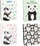 Qese dhurate Incood Gift Bag, 18x23cm, me panda, shumëngjyrëshe