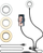 Lampë unazë LED Platinet Ring Light 6", 3 ngjyra drite, me mbajtës telefoni, e zezë