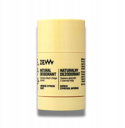 Dezodorant stick Zew for Men Natural, 30ml, vegan, i verdhë
