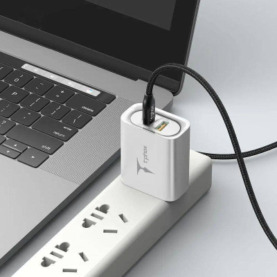 Karikues muri T-phox Study Series T-PP07, 47W, USB USB-C, i bardhë