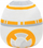 Lodër pelushi Squishmallows Star Wars BB 8, 5", portokalli e bardhë