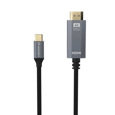 Kabllo video Wozinsky WCCH-01 USB-C me HDMI, 4K 60Hz, 1.8m, e zezë