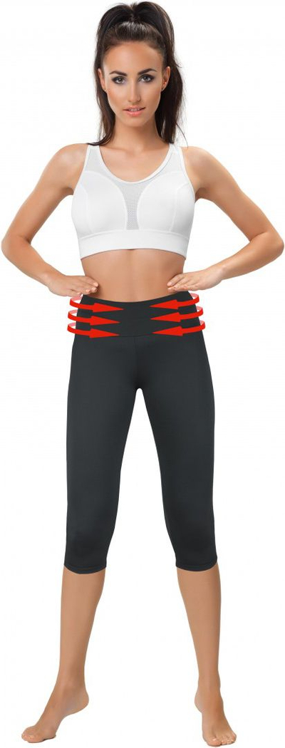 Geta Gwinner BELLY CONTROL Capri Climaline, L, të zeza