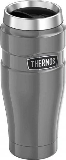 Gotë termike Thermos Travel King, 470 ml, çelik inox, grafit