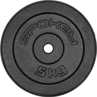 Disk peshe gize Spokey Sinis H SPK-944484, 5 kg, vrimë 28 mm, gri