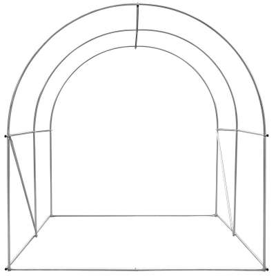 Serë tunel Saska Garden Greenhouse, 200x200x200 cm, PE e përforcuar, e bardhë