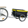 Rimorkio biçiklete Dunlop Bike Trailer, palosëse, me reflektorë, e zezë me të verdhë
