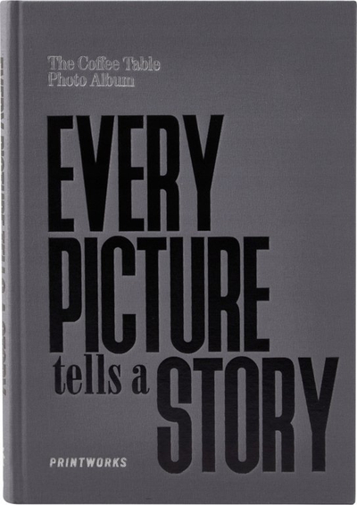 Album fotosh Printworks Every Picture Tells a Story, kapak i fortë, 27 x 19.5 cm, gri