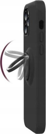 Këllëf telefoni silikoni me unazë për iPhone 7 8 SE 2020, magnetik, i kuq