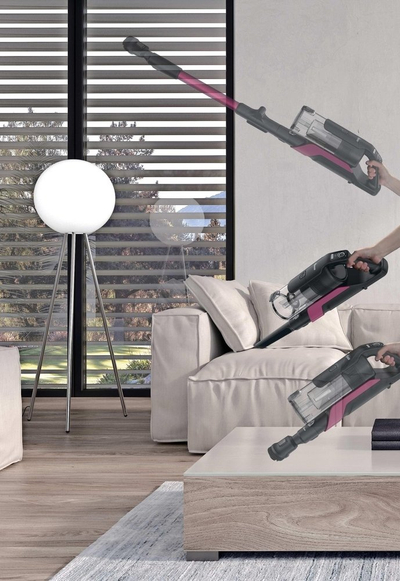 Fshesë me korrent vertikale Hoover HF610HX 011, pa kabllo, 40 min, 0.7L, e zezë