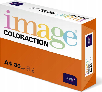 Letër me ngjyrë Image Coloraction Amsterdam, A4, 80gsm, portokalli e errët