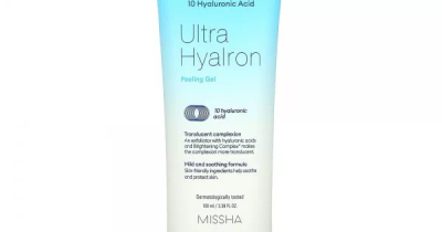 Xhel peeling fytyre Missha Super Aqua Ultra Hyalron, 100 ml, për lëkurë të ndjeshme