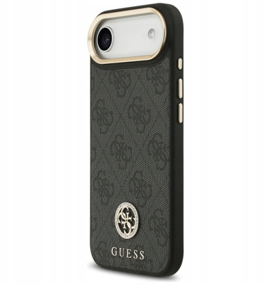Mbrojtëse telefoni Guess Hardcase 4G, për iPhone 17 Pro, kapak mbrapa, e zezë