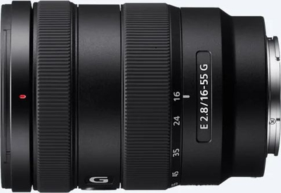 Objektiv Sony E 16-55mm F2.8 G, zmadhues standard i shpejtë, rezistent ndaj pluhurit dhe lagështisë, i zi