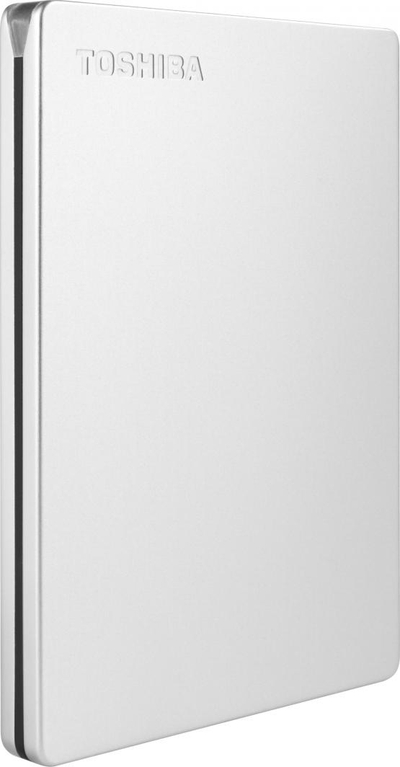 Disk i jashtëm Toshiba Canvio Slim, 2TB, USB 3.2, argjendtë