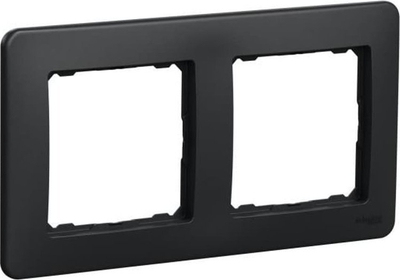 Kornizë elektrike Schneider Electric Sedna Design, 2 vende, anthracite e zezë