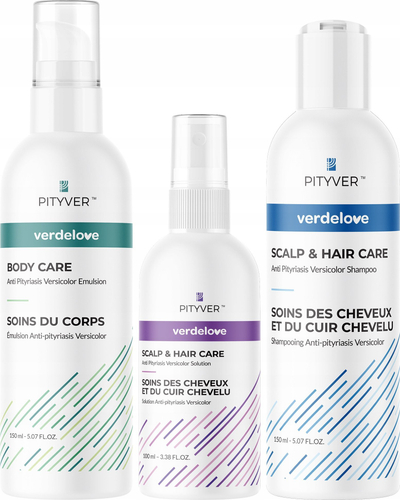 Set dermokozmetik Pityver, për Pityriasis Versicolor, shampo dhe emulsion trupi