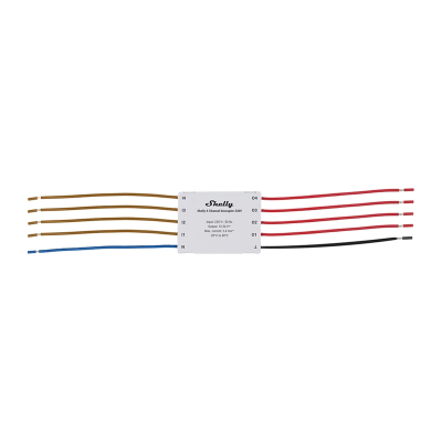 Modul decoupler Shelly 4 Channel, 4 kanale, 230V, i bardhë