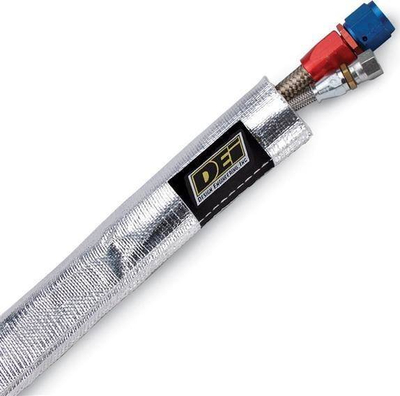 Mbështjellës termik DESIGN ENG 10418 Heat Sheath, 1/2" diametër, 3 ft gjatësi, alumin i argjendtë