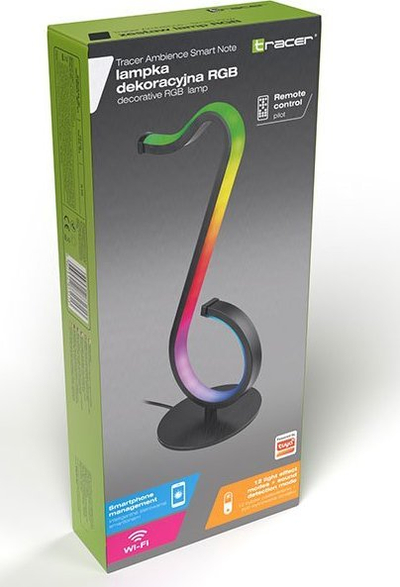 Lampë tavoline Tracer RGB Ambience TRAOSW47294, me telekomandë, smart, e zezë