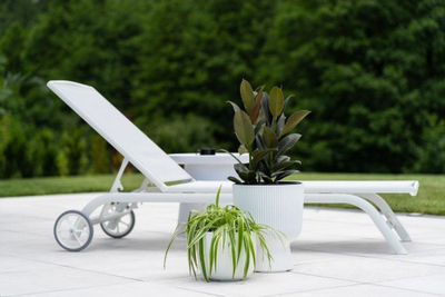 Vazo dekorative MILLY, 29.8 cm, plastike, jeshile e errët