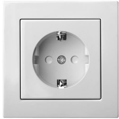 Prizë murale Epsilon IKL16-014-01 E/B SCHUKO, 16A, e bardhë