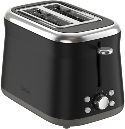 Toster Tefal TT7208E0, 2 vrima, kontroll temperaturë, i zi