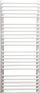 Radiator banjoje Edan Budnik WEST W24/50, 1050W, 1400x550mm, i bardhë