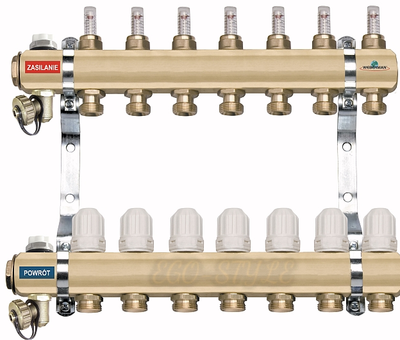 Shpërndarës 3-drejtimësh Ferro RZP03S, 1", trup bronzi