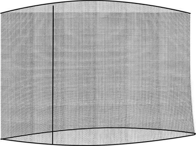Rrjetë kundra mushkonjave për çadër, diametër 300 cm, për kopsht, e zezë