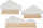Rafte muri për fëmijë Little Tikes Cloud, set 3 copë, dru, të bardha