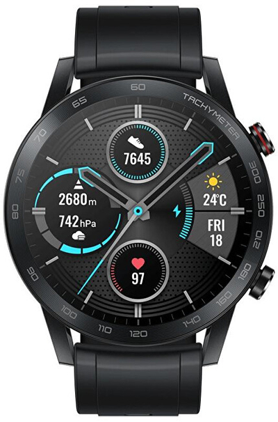 Orë e mençur Honor Magic 2 Charcoal, e zezë 46 mm