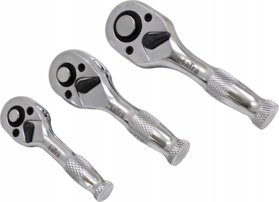 Set çelesa ratchet Satra Mini, 3 copë, 1/4\" 3/8\" 1/2\", 72 dhëmbë