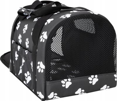 Çantë transporti TUBE për qen, mace edhe lepuj, 31x49x31 cm, deri 12 kg, gri