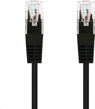Kabllo rrjeti C-TECH Patchcord Cat5e, UTP, 3m, e zezë