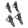 Set këmbësh për vaskë Kaldewei 5037 Clawfeet, me rregullim në 19 cm, metalik, gri